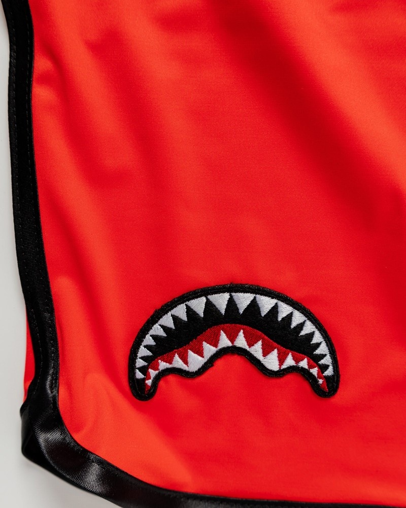 Red Sprayground Japan Wave Men's Swim Shorts | 279975208