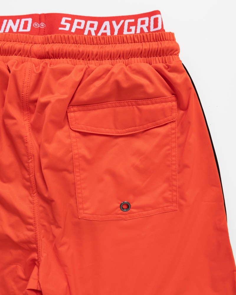 Red Sprayground Japan Wave Men's Swim Shorts | 279975208