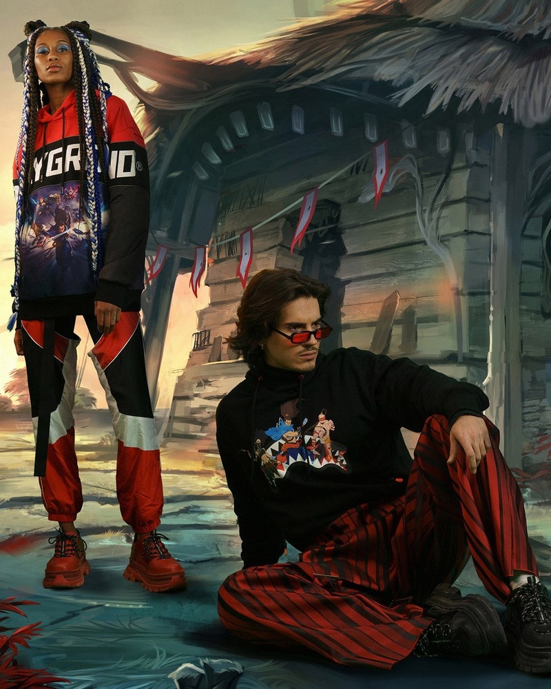 Red Sprayground Lol Group Men's Hoodie | 199799073