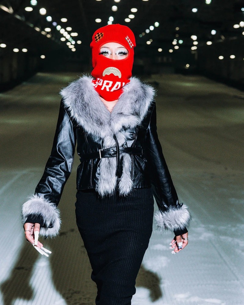 Red Sprayground Lux Patches Women's Ski Masks | 364293349