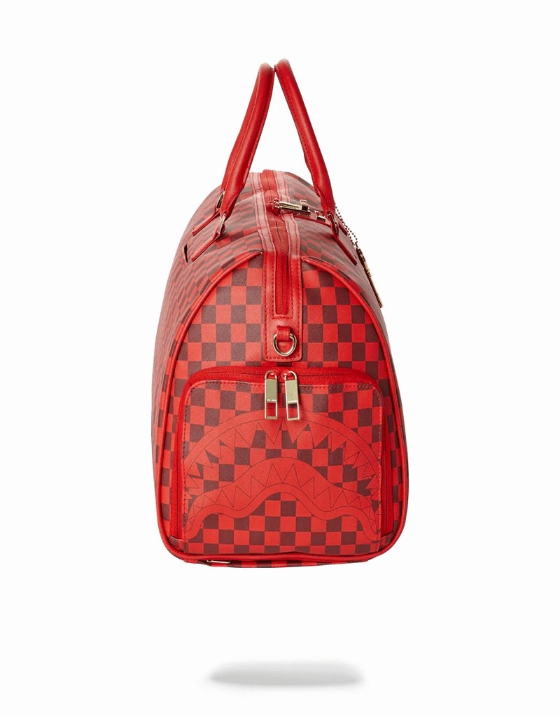 Red Sprayground Nfl Todd Gurley Men's Duffle Bags | 8790265