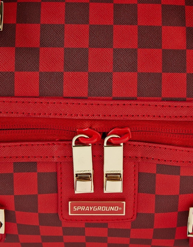 Red Sprayground Nfl Todd Gurley Men's Duffle Bags | 8790265