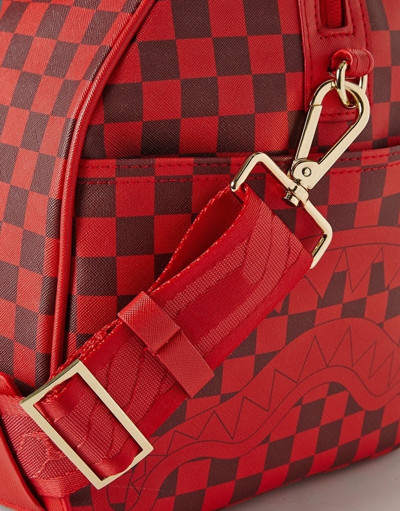 Red Sprayground Nfl Todd Gurley Men's Duffle Bags | 8790265