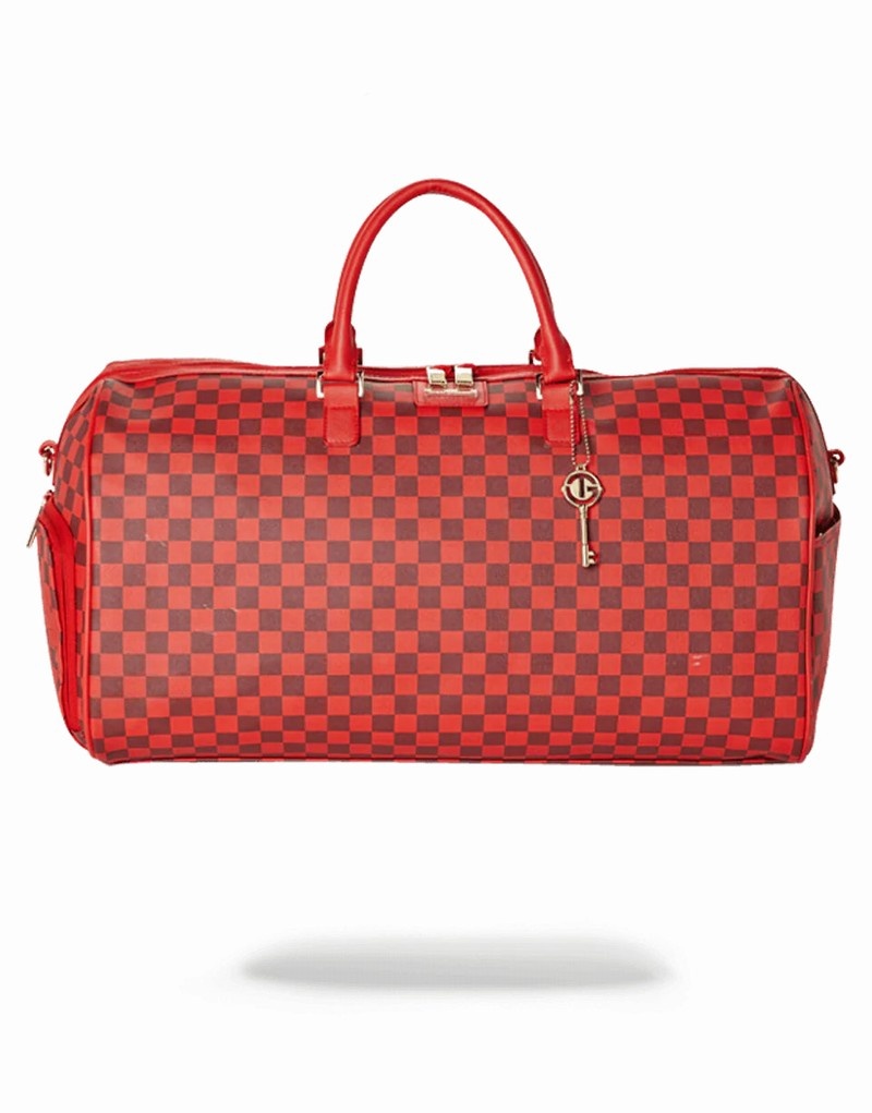 Red Sprayground Nfl Todd Gurley Men\'s Duffle Bags | 8790265