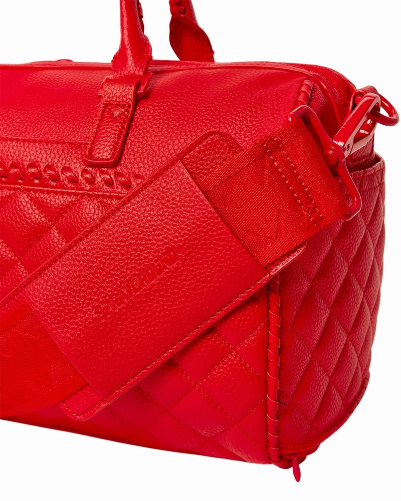 Red Sprayground Riviera Mini Men's Duffle Bags | 182142458