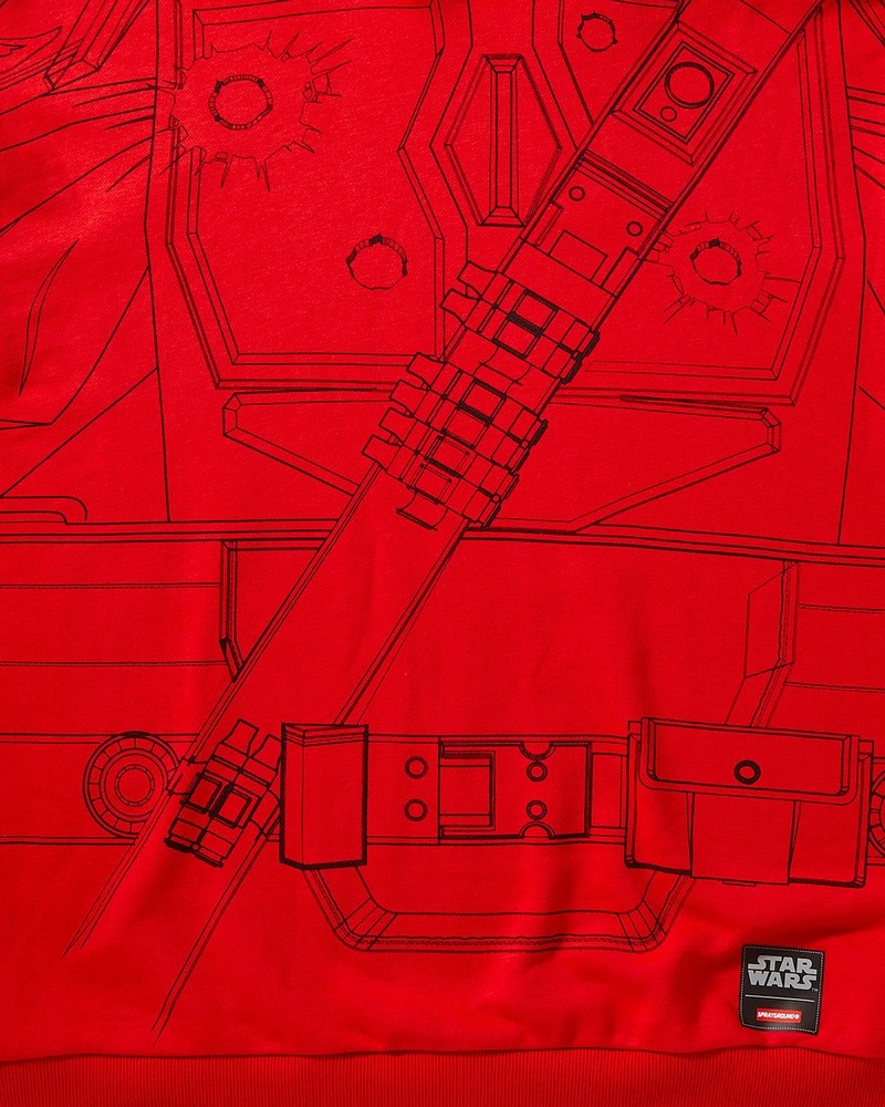 Red Sprayground Star Wars Mandalorian Armor Women's Hoodie | 318992041
