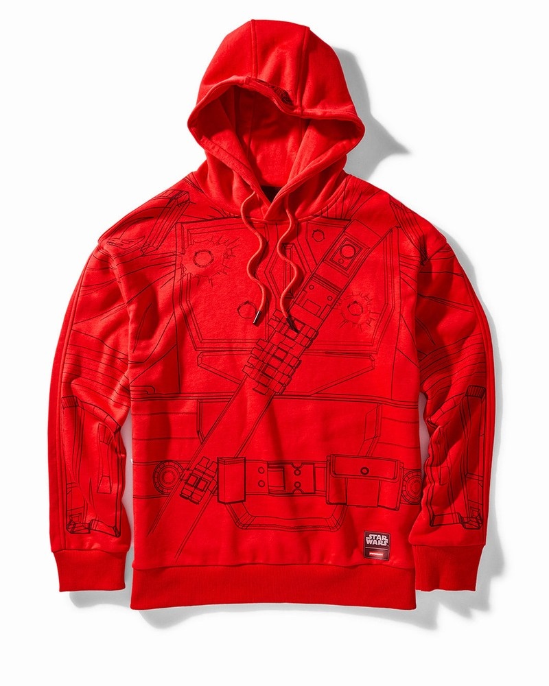 Red Sprayground Star Wars Mandalorian Armor Women\'s Hoodie | 318992041