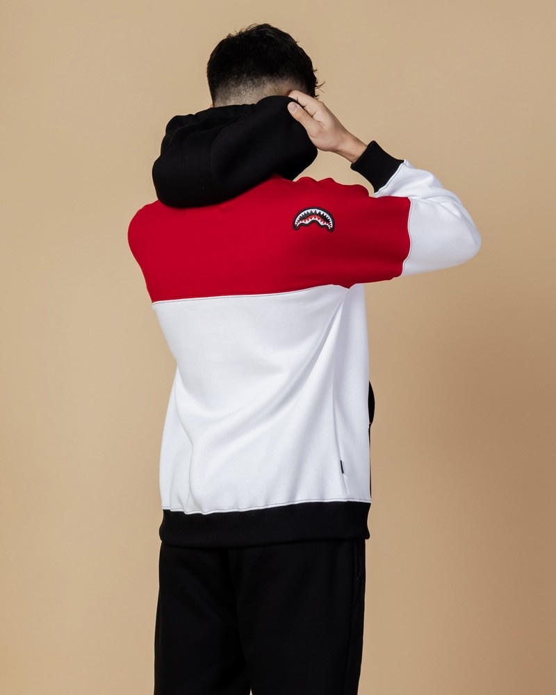Red Sprayground Tech Men's Hoodie | 756112209
