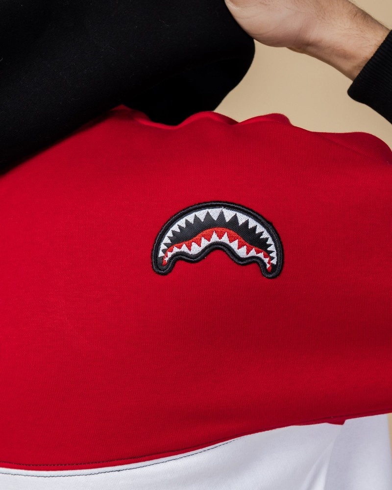Red Sprayground Tech Men's Hoodie | 756112209