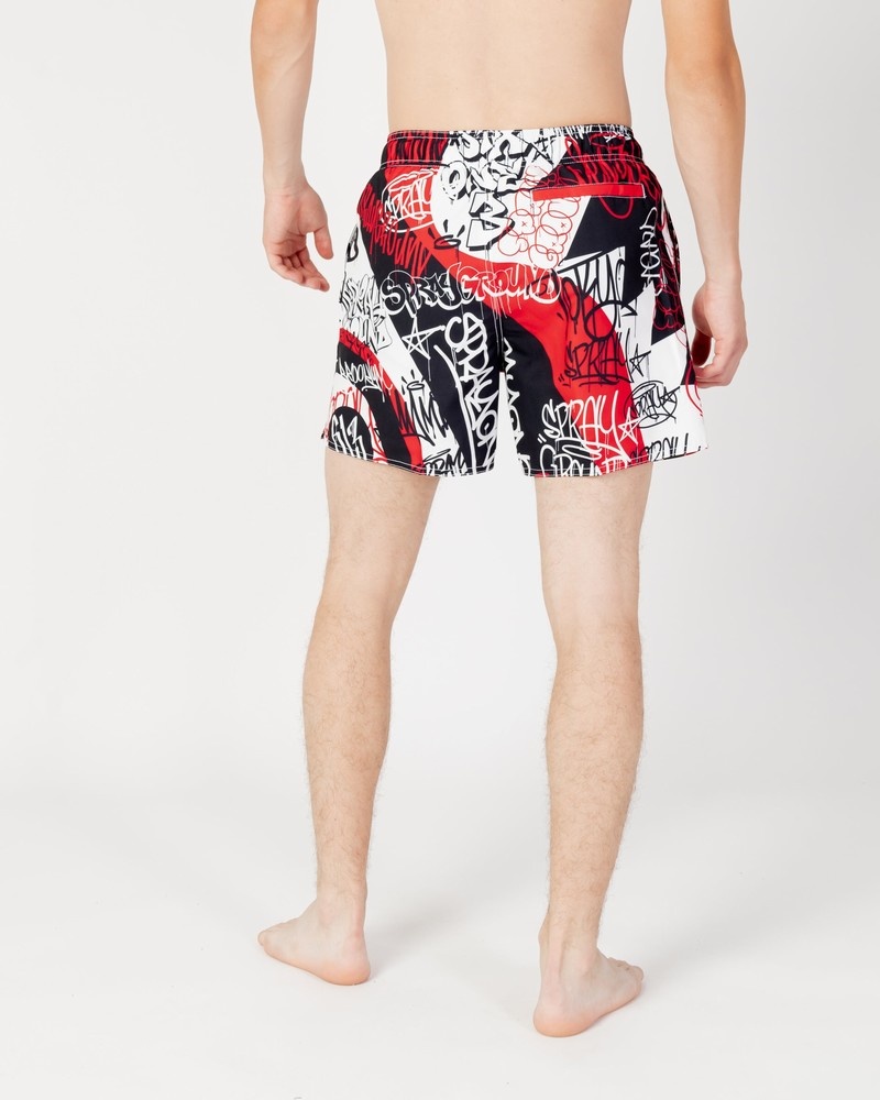 Red Sprayground Vandal Men's Swim Shorts | 780061595