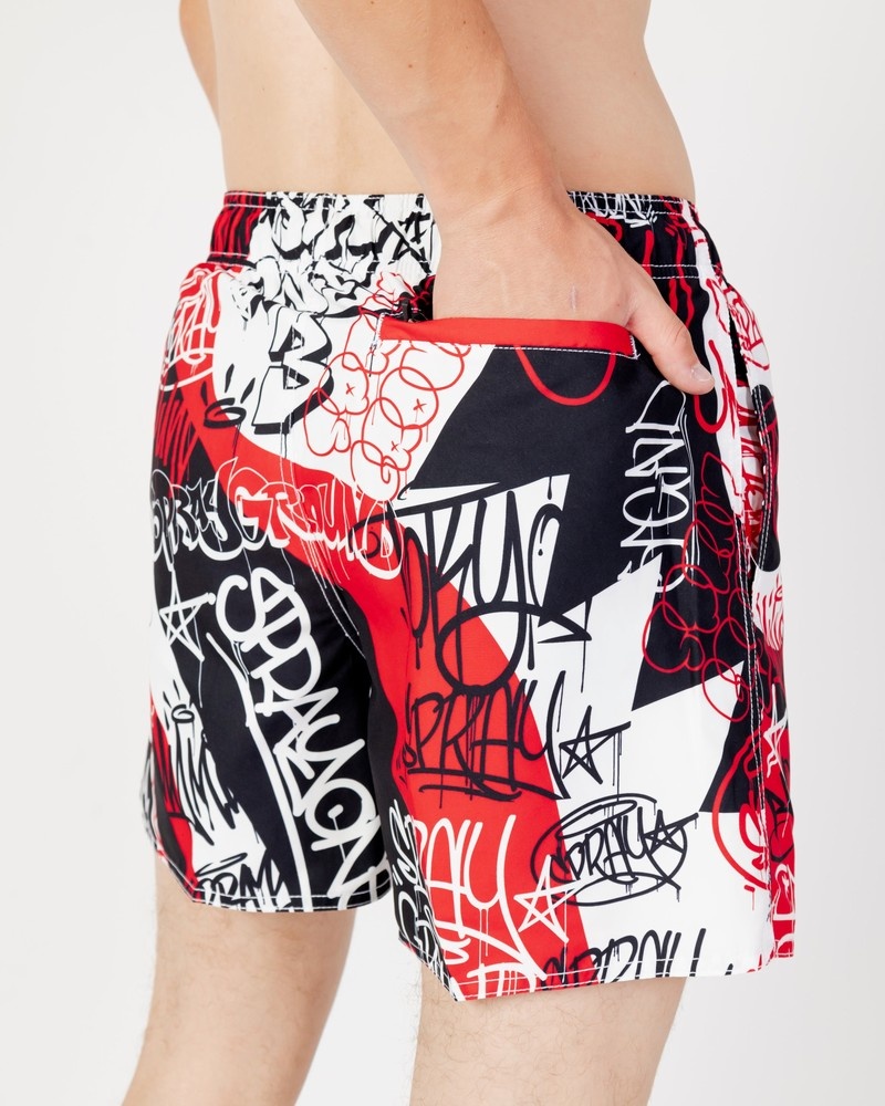 Red Sprayground Vandal Men's Swim Shorts | 780061595