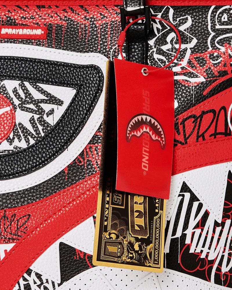 Red Sprayground Vandal Men's Tote Bags | 936452555