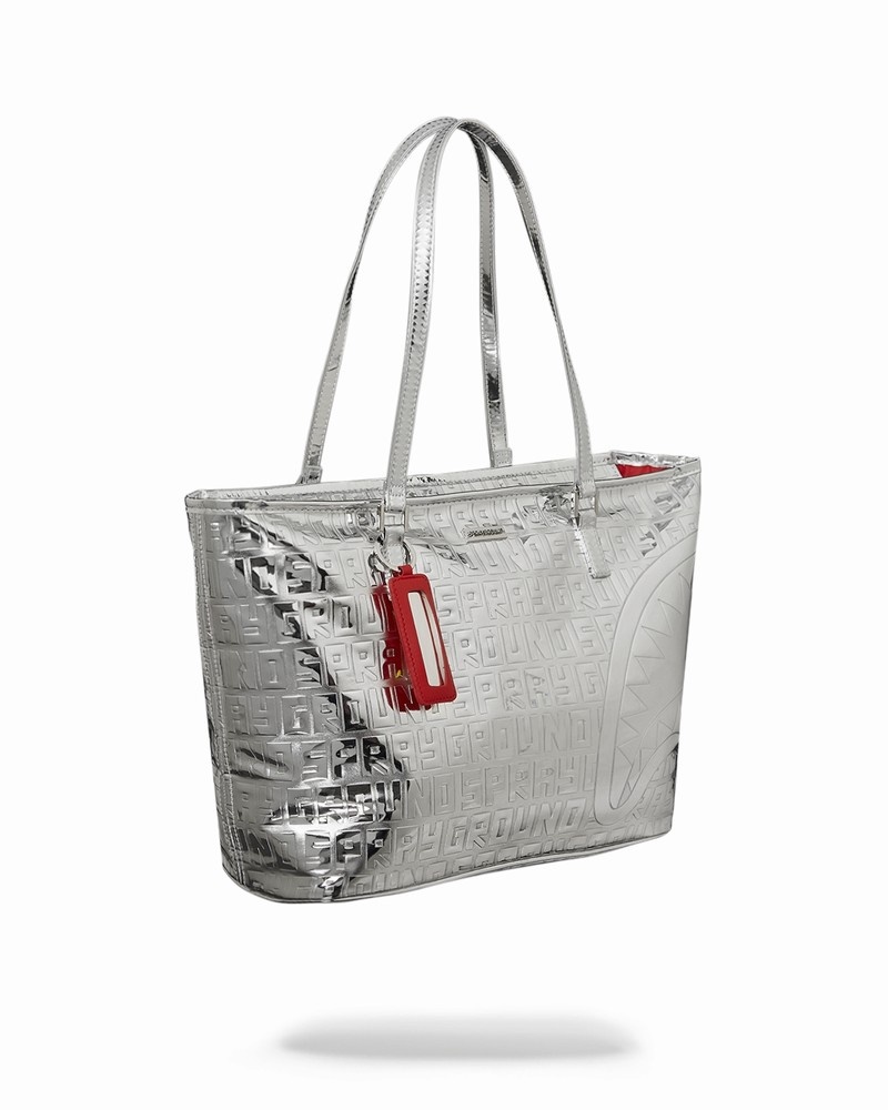 Silver Sprayground Future Titan Men's Tote Bags | 454392928