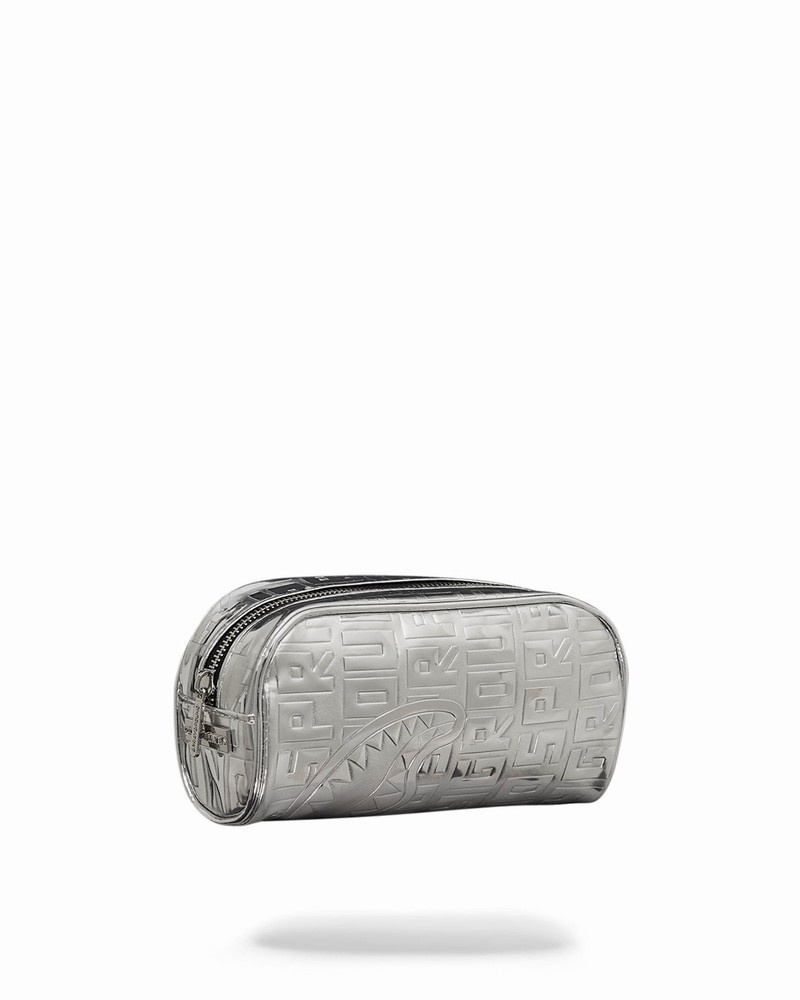 Silver Sprayground Metallic Infiniti Men's Pouches | 970423364