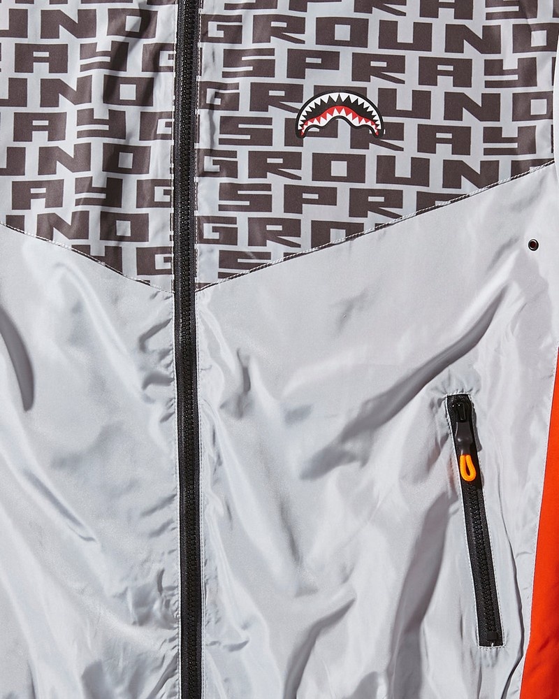 Silver Sprayground Sg Infinity Front -streetwear W/Pop Contrast Silver Men's Hoodie | 167266257