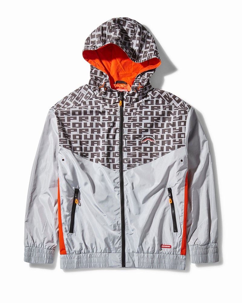 Silver Sprayground Sg Infinity Front -streetwear W/Pop Contrast Silver Men\'s Hoodie | 167266257