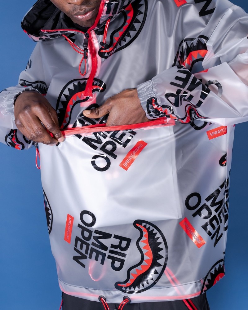 Transparent Sprayground Rip Me Open Men's Jackets | 125792894