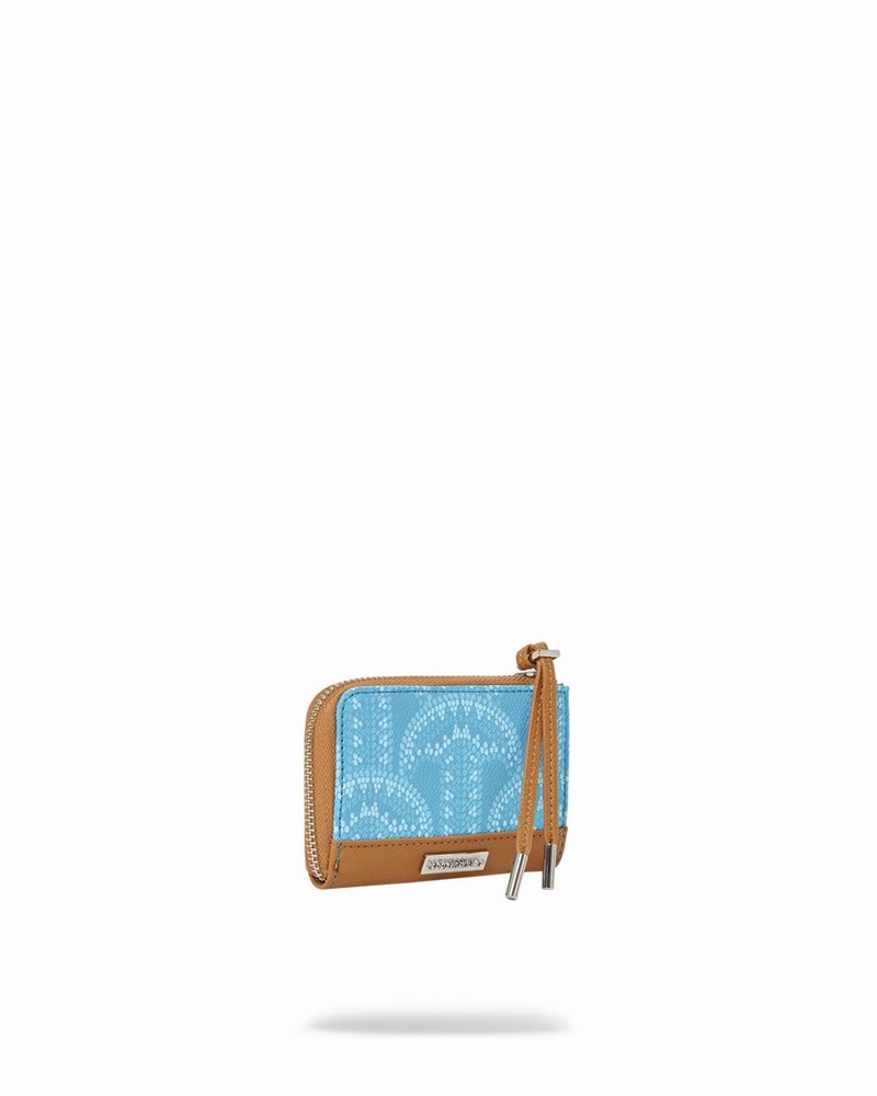 Turquoise Sprayground Illuchains Turq Men's Wallets | 469981376