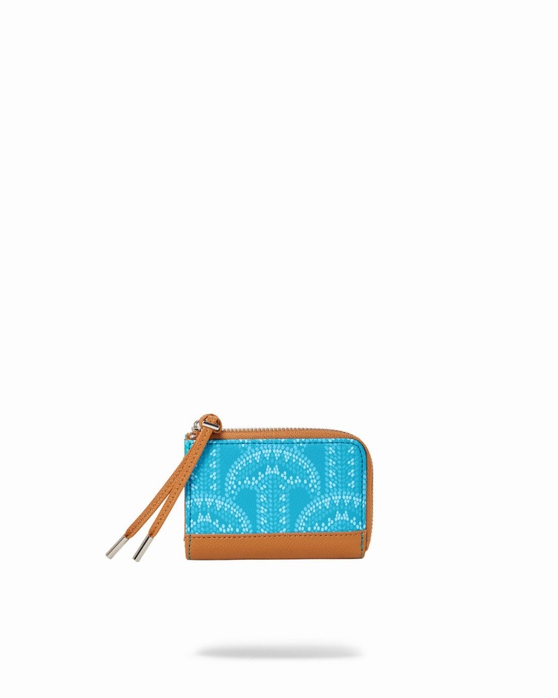Turquoise Sprayground Illuchains Turq Men's Wallets | 469981376