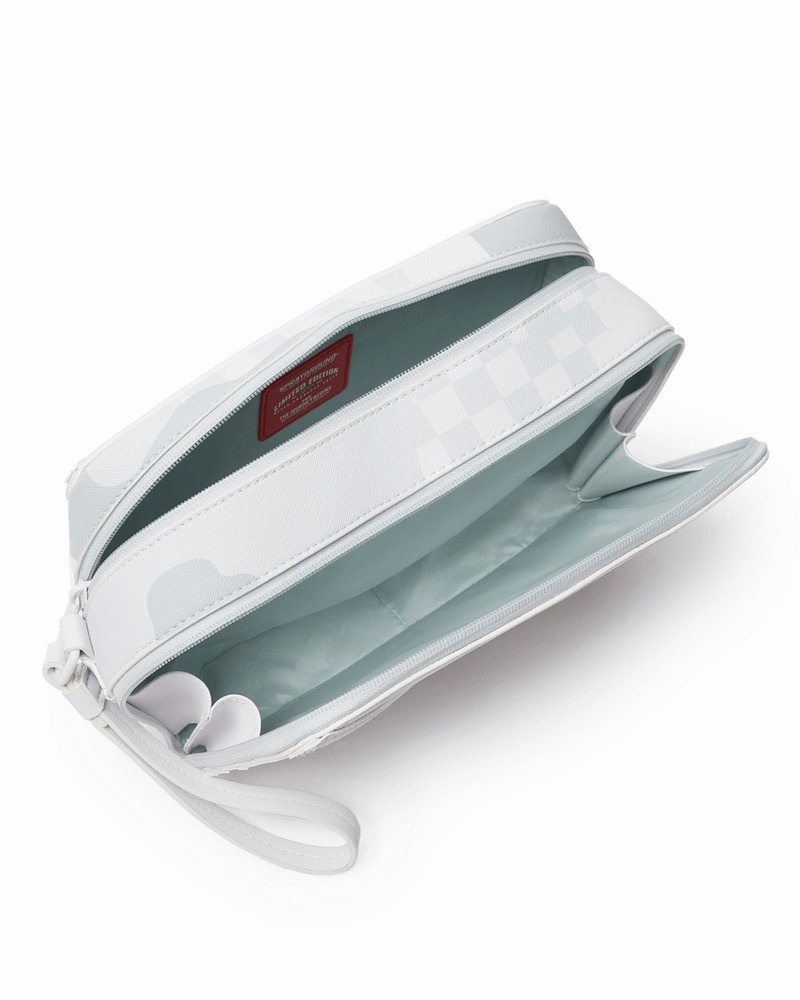 White Sprayground 3am Le Blanc Men's Toiletry Bags | 16548891