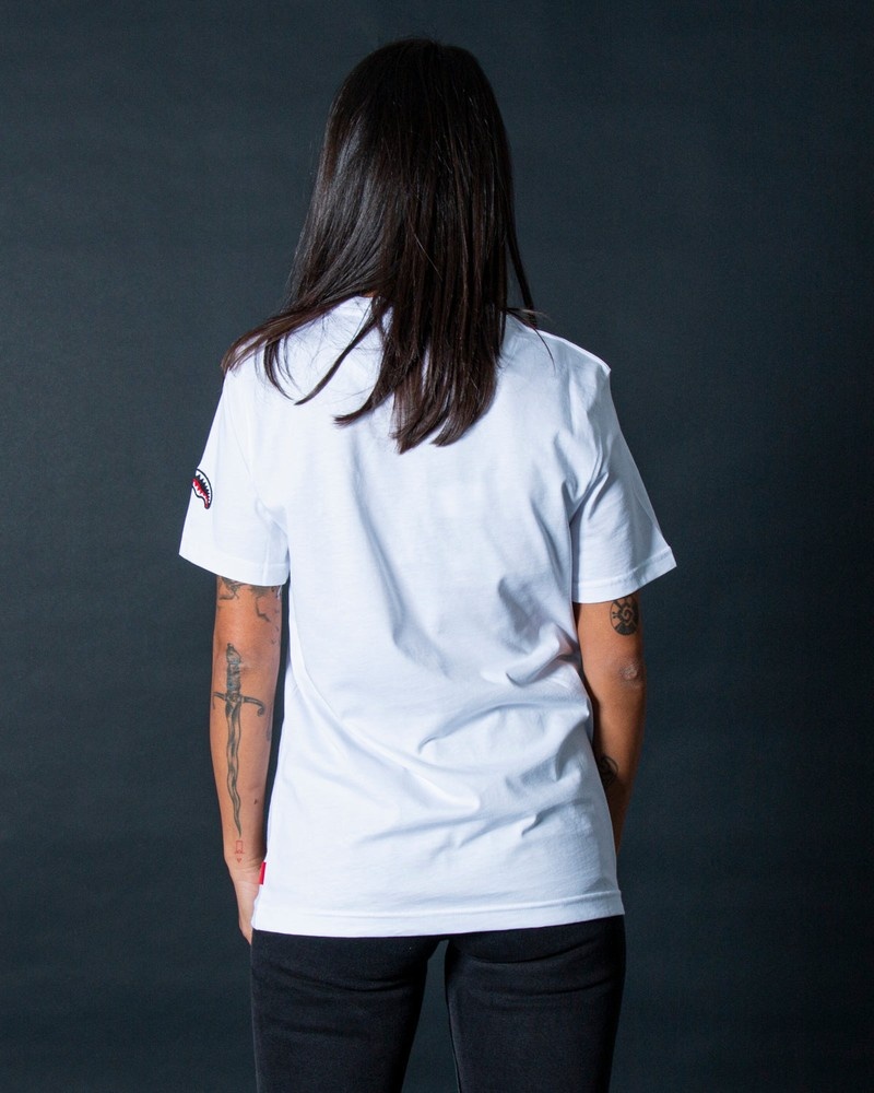 White Sprayground Bag Walker Women's T Shirts | 950873867