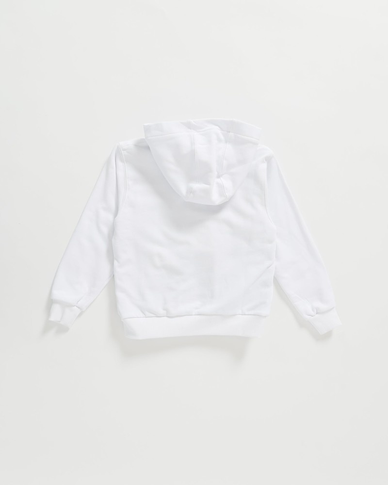 White Sprayground Basic Fullzip Kids' Hoodie | 413829527