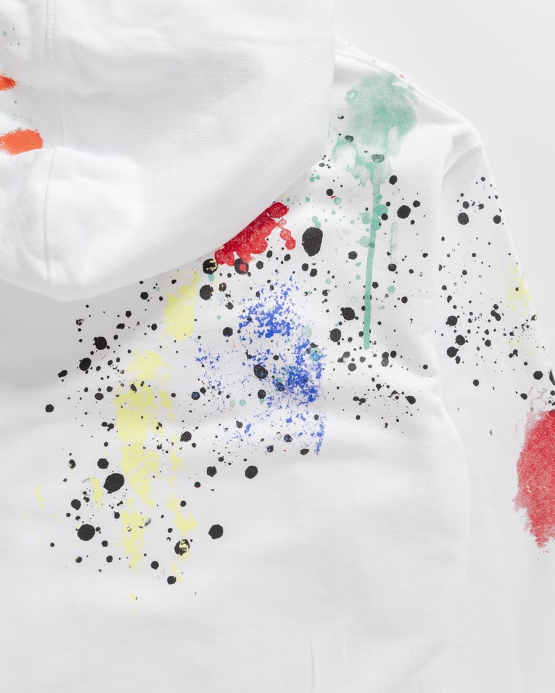 White Sprayground Color Splat Women's Hoodie | 759805235
