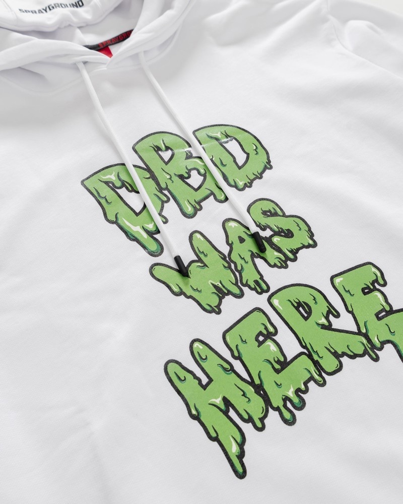 White Sprayground Dbd Was Here Women's Hoodie | 582236148