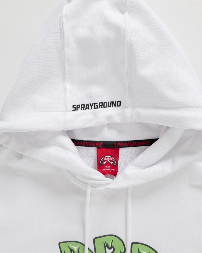 White Sprayground Dbd Was Here Women's Hoodie | 582236148