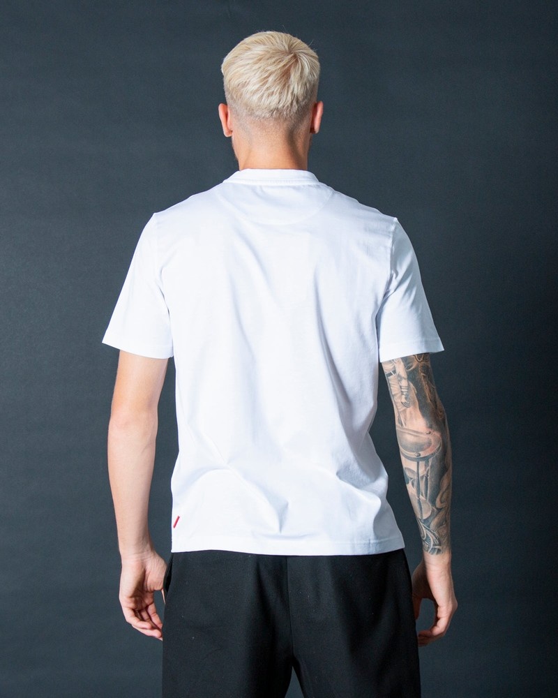 White Sprayground Dog Joker Men's T Shirts | 813685321