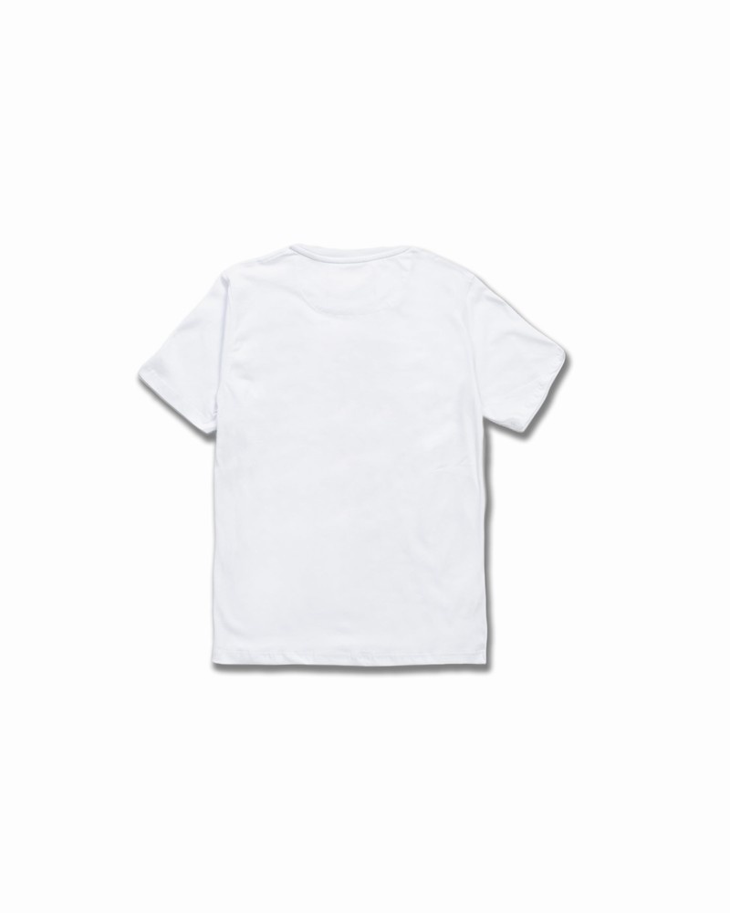 White Sprayground Gold Astrocurtain Kids' T Shirts | 350656353