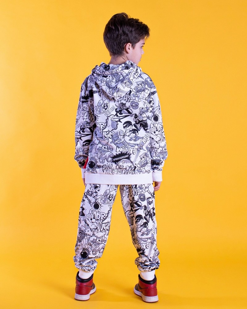 White Sprayground Psycho Comics Kids' Tracksuits | 154587600