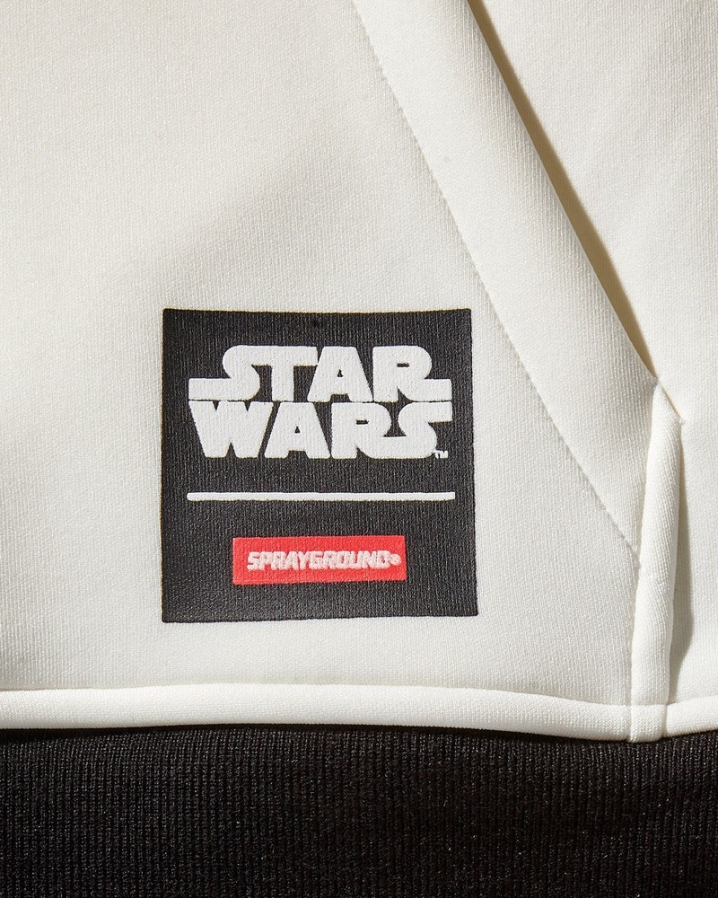 White Sprayground Star Wars Storm Trooper Shark Women's Hoodie | 457423425
