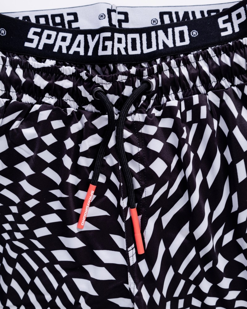 White Sprayground Trippy Women's Swim Shorts | 256203483