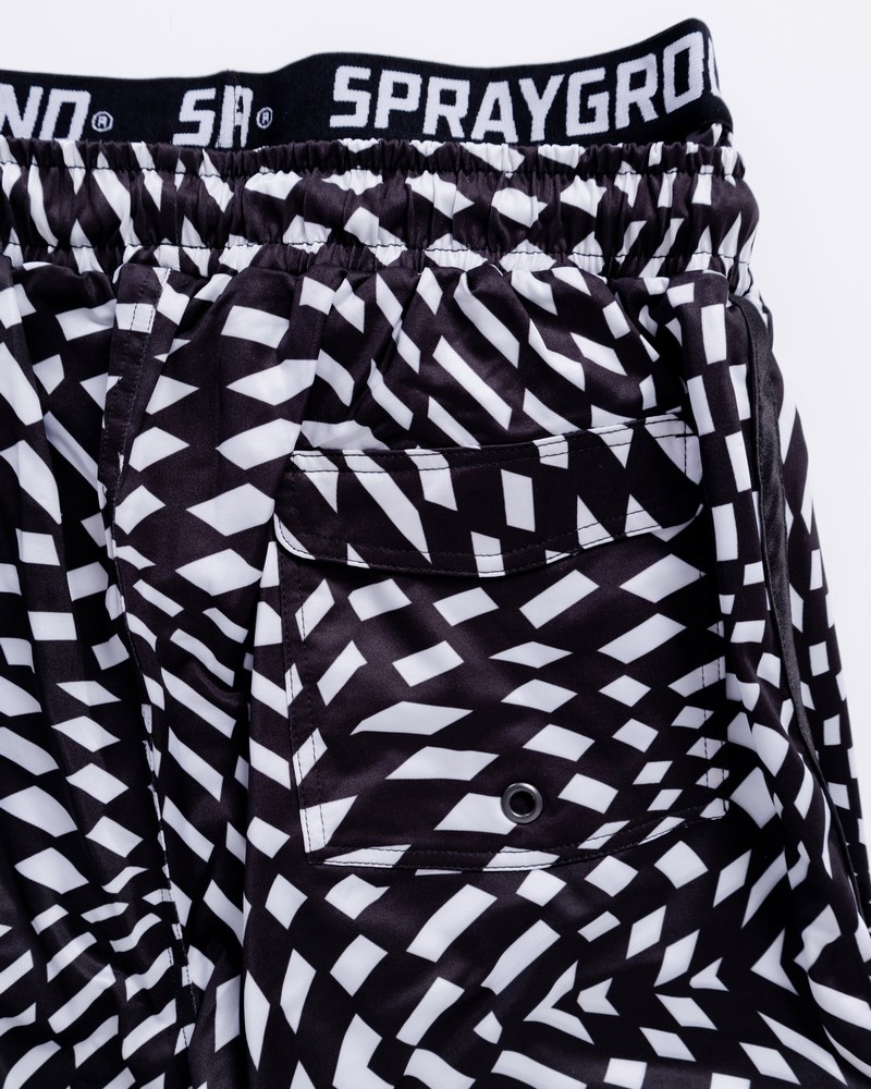White Sprayground Trippy Women's Swim Shorts | 256203483
