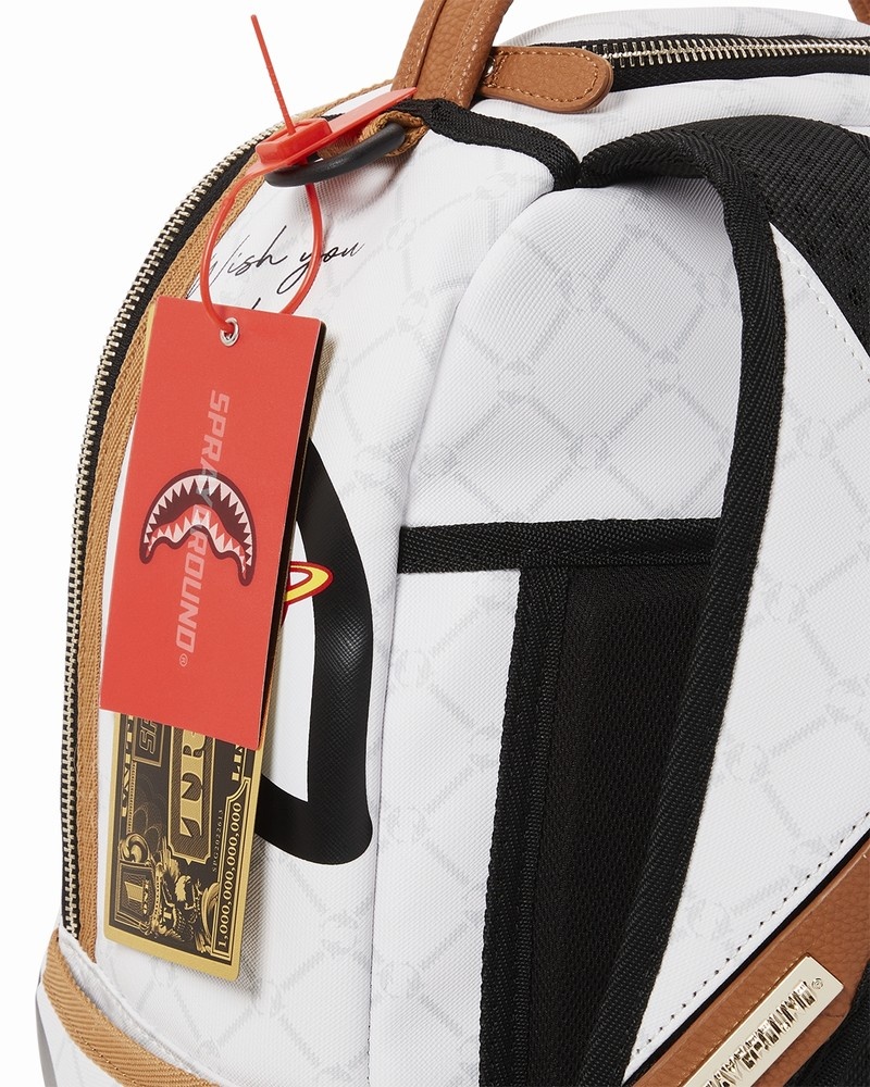 White Sprayground Ufo Outta This World Men's Backpacks | 501155953
