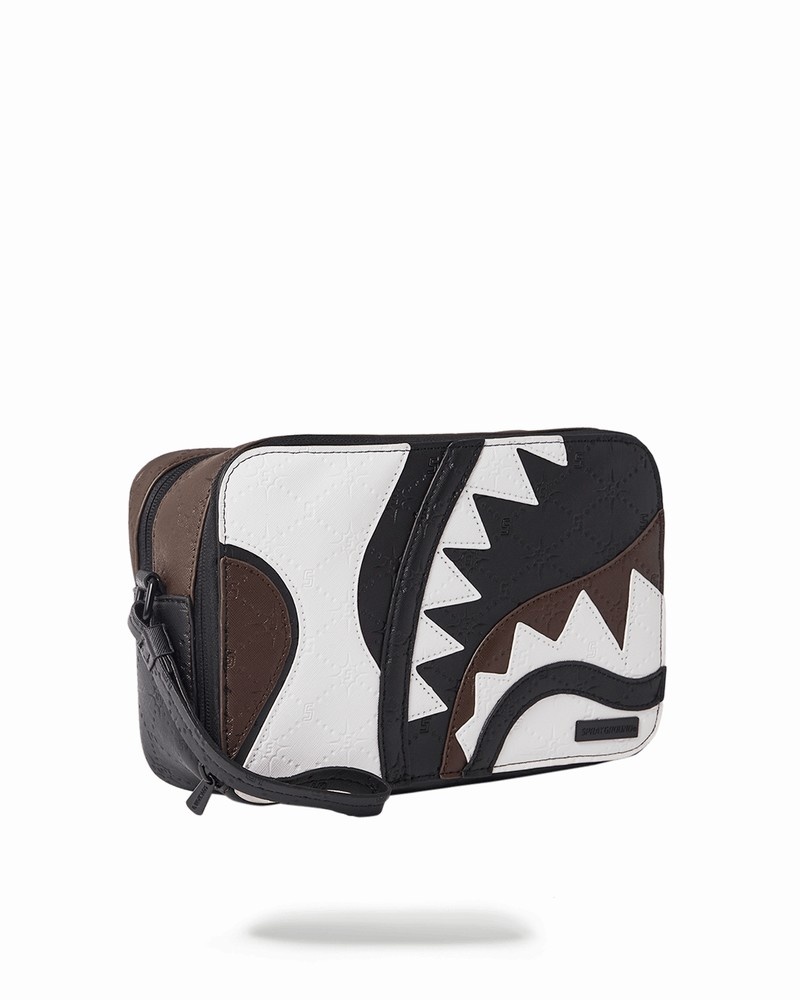 White Sprayground V.V.I.P. Men's Toiletry Bags | 982073241