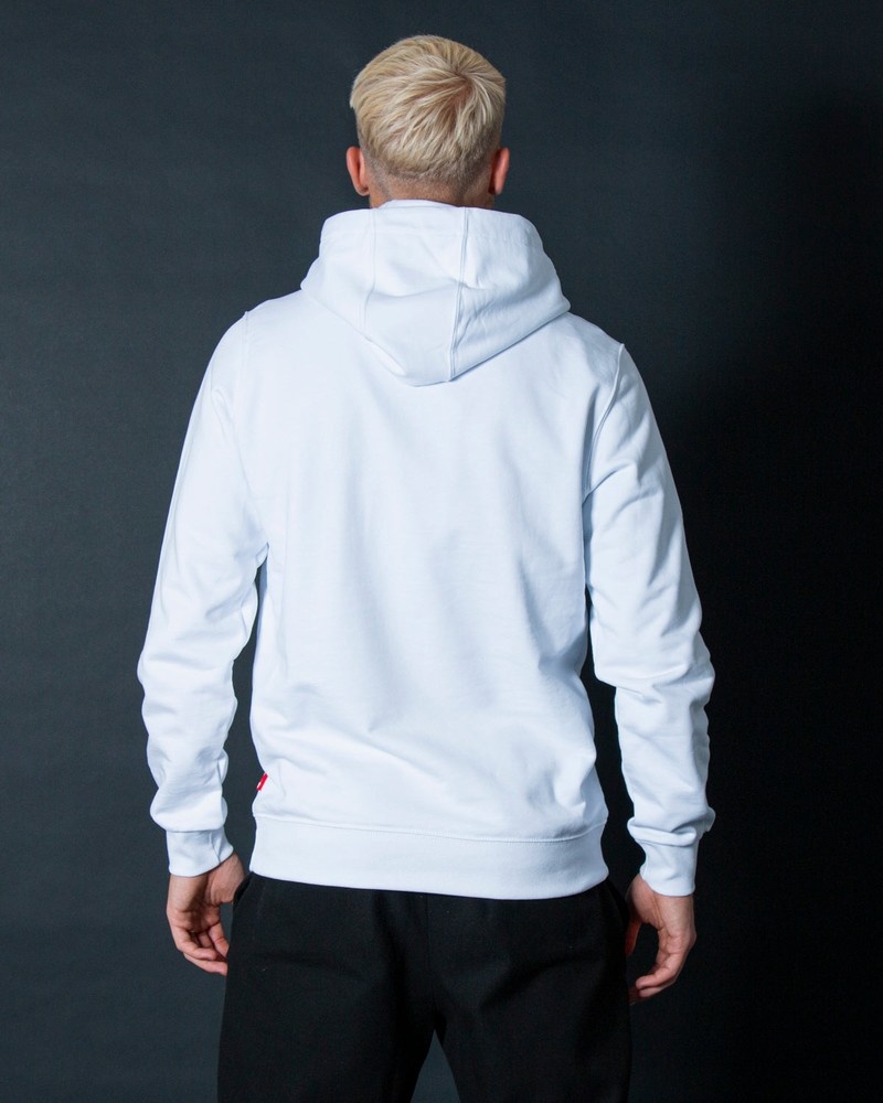 White Sprayground Wall Hood Women's Hoodie | 83177918