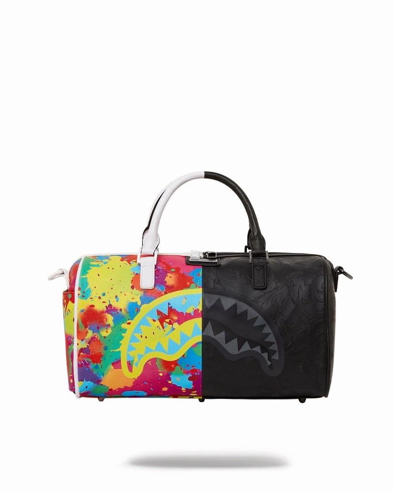 Yellow Sprayground Split Xtc Mini Men\'s Duffle Bags | 446910030
